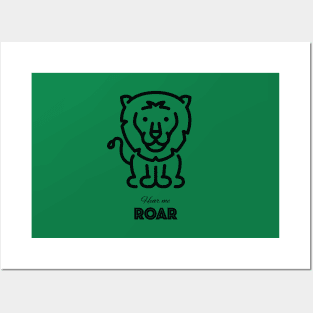 Hear me Roar Lion Posters and Art